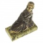 Статуэтка из бронзы на подставке из змеевика "Гейша" 116163