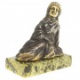 Статуэтка из бронзы на подставке из змеевика "Гейша" 116163