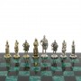 Сувенирные шахматы "Русь" доска 40х40 см шабровский змеевик 126831