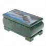 Шкатулка "Орлы" из змеевика 16х8х7,5 см 128854