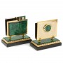 Настольный набор "Орел" из малахита 120467