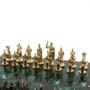 Шахматы "Римские" из бронзы и шабровского змеевика 44х44 см 129663
