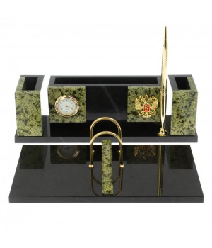 Настольный набор "Люкс" змеевик 117537