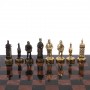 Шахматы бронзовые "Европейские" доска 32х32 см лемезит / Шахматы подарочные / Шахматный набор в подарок / Настольная игра для двоих