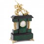 Интерьерные часы из малахита "Святой Георгий Победоносец" бронза 120271
