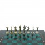 Шахматы "Подвиги Геракла" доска 28х28 см змеевик 128233