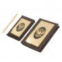 Подарочный набор "Держава" кожаные корочки для паспорта, ежедневник А6 и ручка с гравюрой Златоуст