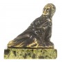 Статуэтка из бронзы на подставке из змеевика "Гейша" 116163