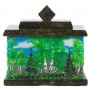 Декоративная шкатулка с рисунком из каменной крошки "Лето" 10,5х7х10 см