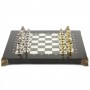 Шахматы подарочные Стаунтон" доска 28х28 см из натурального камня офиокальцит мрамор