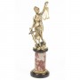 Статуэтка из бронзы "Фемида богиня правосудия" на постаменте из камня - эксклюзивный подарок судье