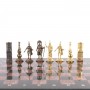 Шахматы с бронзовыми фигурами "Спарта" камень креноид 40х40 см 121350