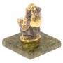 Статуэтка "Хотей" из бронзы / бронзовая статуэтка / декоративная фигурка / подарок из камня
