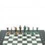 Шахматы "Подвиги Геракла" 28х28 см из мрамора и змеевика цвет бронза / патина 128198