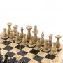 Настольные шахматы "Дебют" доска 30х30 см камень ракушечник мрамор 121660