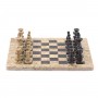 Настольные шахматы "Дебют" доска 30х30 см камень ракушечник мрамор 121660