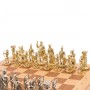 Шахматный ларец "Лучники" доска бук 43,5х43,5 см / Шахматы подарочные / Шахматный набор / Настольная игра