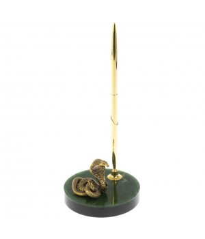 Сувенир «Кобра» с ручкой на нефрите 128754