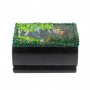 Шкатулка "Хозяйка медной горы" из змеевика 10х6,5х5,5 см 129052