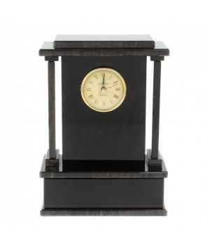 Настольные часы из черного обсидиана 127058