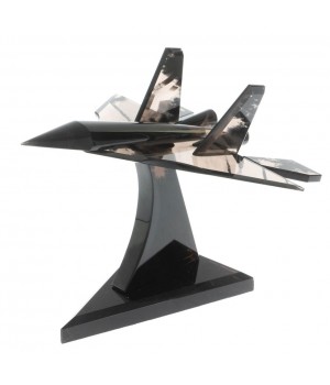 Сувенир "Самолет СУ - 57" из черного обсидиана 128714