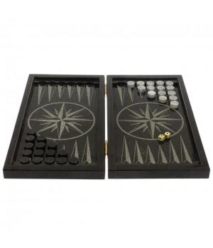 Нарды каменные "Герб РФ" из габбро-диабаза 129799 Нарды каменные "Герб РФ" из габбро-диабаза 129799