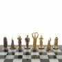 Шахматы подарочные "Нефтяники" 44х44 см серый мрамор 127411
