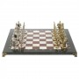 Шахматы сувенирные "Русь" доска 40х40 см камень мрамор лемезит 120685