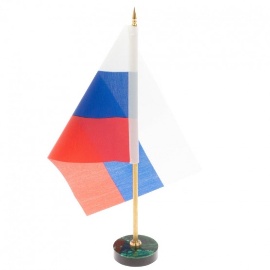 Флагшток из малахита 4,5х4,5х26 см 129688