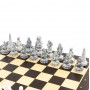 Шахматный ларец "Северные народы" венге классика 43,5х43,5 см