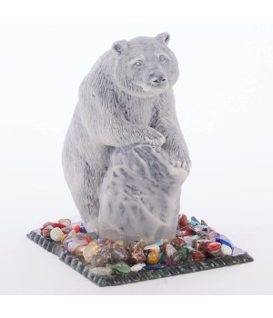 Сувенир из мрамолита "Медведь на камне" 118982