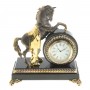 Настольные часы "Конь на дыбах" бронза долерит 113123