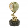 Настольные часы "Слон с шаром" из камня и бронзы 116389