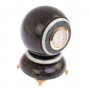 Настольные часы "Шар Антистресс" 9,5 см из лабрадорита / шар декоративный / шар для медитаций / каменный шарик / сувенир из камня