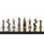 Шахматы "Рыцари" 36х36 см змеевик 120725