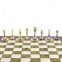 Шахматы "Стаунтон" доска 36х36 см камень мрамор, змеевик / Шахматы настольные / Шахматный набор / Шахматы сувенирные