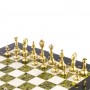 Шахматы "Стаунтон" доска 36х36 см камень мрамор, змеевик / Шахматы настольные / Шахматный набор / Шахматы сувенирные