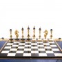 Подарочный набор шахматы и шашки "Царские" из лазурита 121085