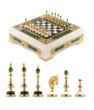 Шахматы из малахита "Версаль" 121086