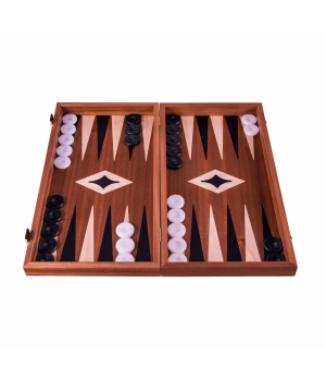 Настольная игра набор 3 в 1: Шахматы шашки нарды 48х26 см красное дерево / Деревянный набор игр три в одном / Подарочная игра