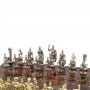 Шахматы "Римляне" доска 44х44 см из обсидиана / Шахматы подарочные / Шахматный набор / Настольная игра