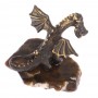Бронзовая статуэтка "Дракон" на подставке из яшмы 126457