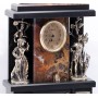 Каминные часы с канделябрами "Охота" из натуральной яшмы и бронзы 113088
