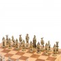 Шахматный ларец "Отечественная война 1812 г." доска дерево бук 39х39 см фигуры металлические / Шахматы подарочные / Шахматный набор / Настольная игра