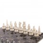 Шахматы "Северные народы" доска 40х40 см с гравировкой / Шахматы подарочные / Набор шахмат / Настольная игра / Шахматная доска