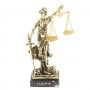Настольная статуэтка "Фемида - богиня правосудия" на подставке из натурального мрамора / декоративная фигурка / подарок юристу