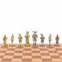 Шахматный ларец "Средневековье" доска бук 43,5х43,5 см / Шахматы подарочные / Шахматный набор / Настольная игра