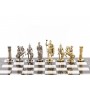Шахматы "Римляне" доска 44х44 см мрамор / Шахматы подарочные / Набор шахмат / Настольная игра