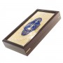Подарочные нарды "Восточные" с эмалью камень лазурит Златоуст 123619