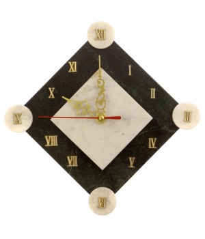 Часы настенные "Элегант" камень мрамор / часы на стену / кварцевые часы / интерьерные часы / подарочные часы